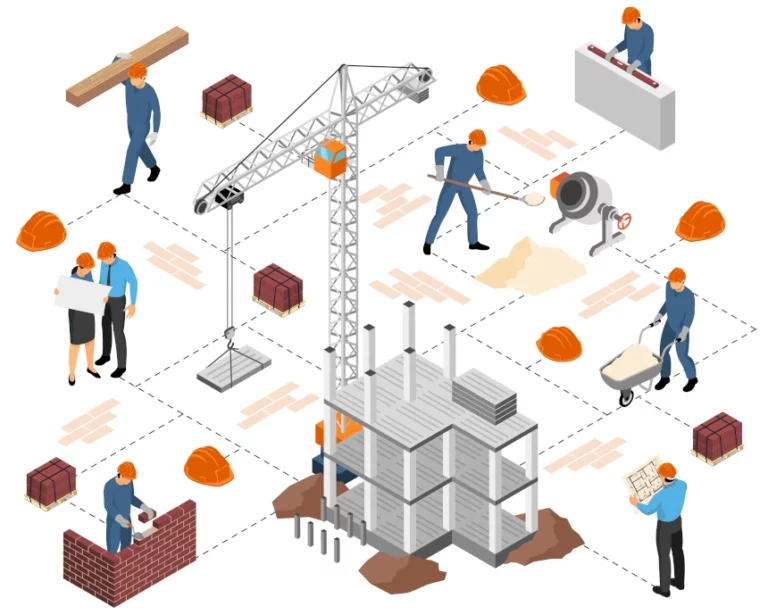 L'installation du chantier participe à une progression fluide de celui-ci